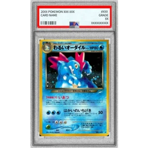 Bad Feraligatr Graded Lv.44 Japanese Pokémon TCG Old Back Card