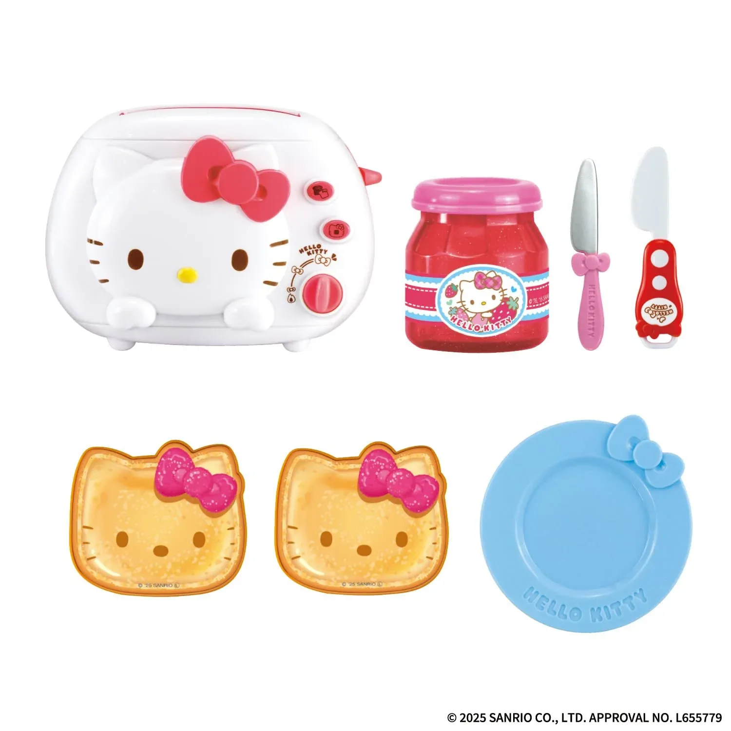 Bandai Hello Kitty Pop Up Bread Toaster Set for Kids Baking Fun - Image 2