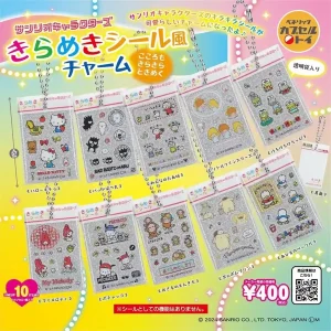 Benelic Sanrio Characters Kirameki Sticker Charm - Glittery Vibrant Design