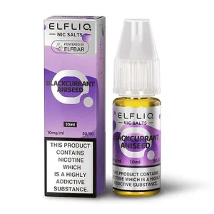 Blackcurrant Aniseed Nic Salt E-Liquid by Elf Bar Elfliq