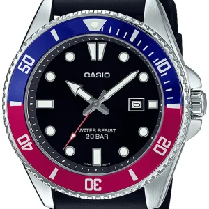 Casio Men's Black Wristwatch Collection Mdv-107-1A3Jf Online Exclusive