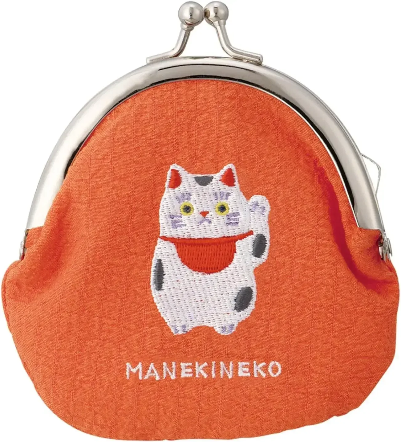 Decole Embroidered Coin Purse Pouch - Cute Maneki Cat Design