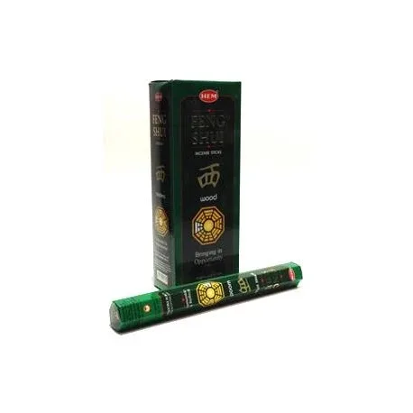 HEM Feng Shui Wood 9″ Incense Sticks – Hex Box (20g)
