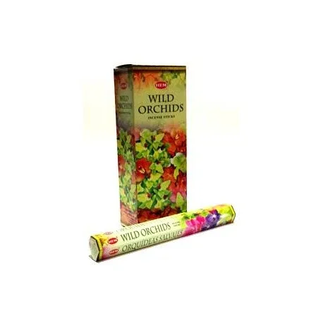 HEM Wild Orchids 9″ Incense Sticks – Hex Box (20g)