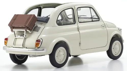 Kyosho 1/18 Scale Fiat Nuova 500 Ivory Model with Accessories Ks08966Wa - Image 2