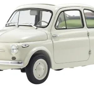 Kyosho 1/18 Scale Fiat Nuova 500 Ivory Model with Accessories Ks08966Wa