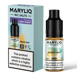 Lost Mary MaryLiq 10mg/20mg Beach Day Nic Salt E-liquid-£2.49