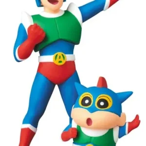 Medicom Toy UDF No.762 Crayon Shin-Chan Action Kamen Renewal Figure Set 95/42mm