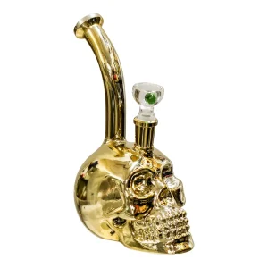 Mini Skull Bubbler - 8in