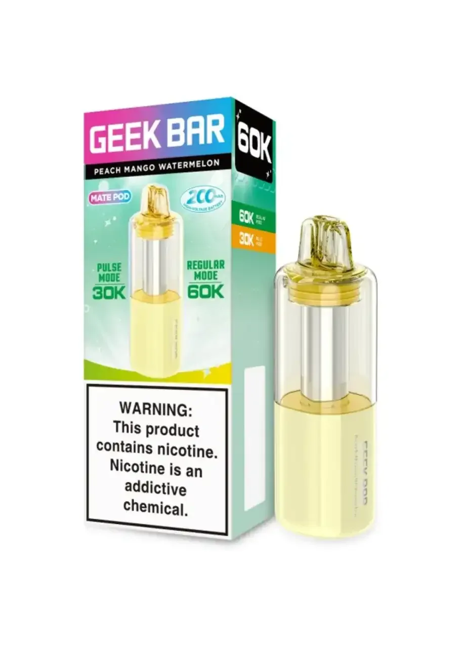 Peach Mango Watermelon Geek Bar Mate Pod 60K