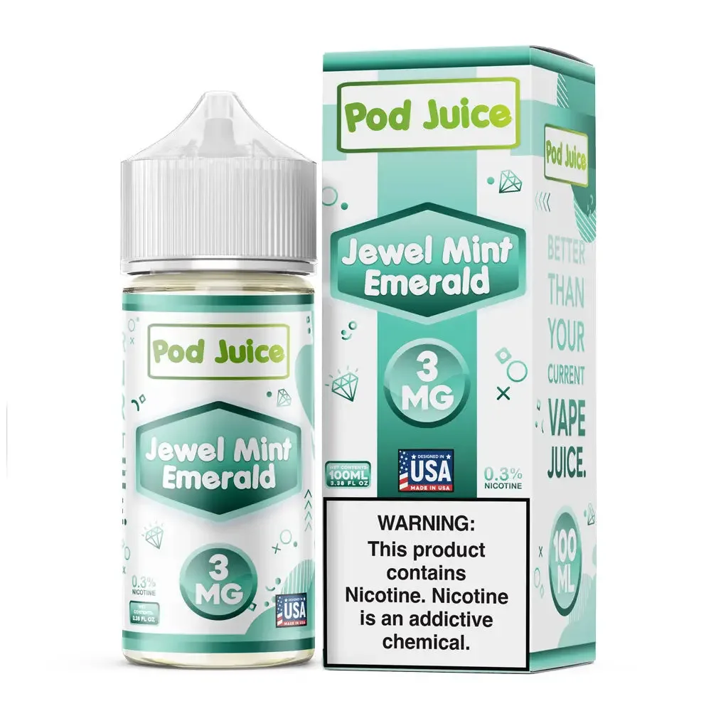 Pod Juice – Jewel Mint Emerald – 100ML E-Liquid