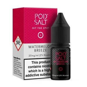 Pod Salt Watermelon Breeze Nic Salt 10ml Pack of 5