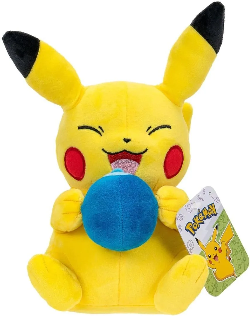 Pokemon Pikachu 8-Inch Blue Oranberry Plush Toy Stuffed Animal