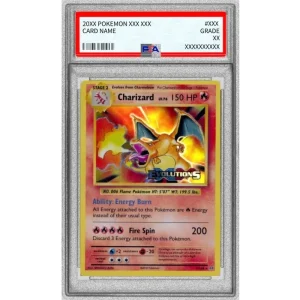 Pokemon TCG Charizard Evolutions English Graded Lv.76 Card