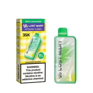 Lost Mary MT35000 Turbo Disposable Vape (5%, 35000 Puffs) - Mint Lemonade