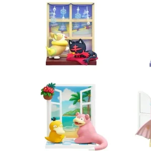 Re-Ment Pokemon Windowsill PVC Figure Box Display Collectible