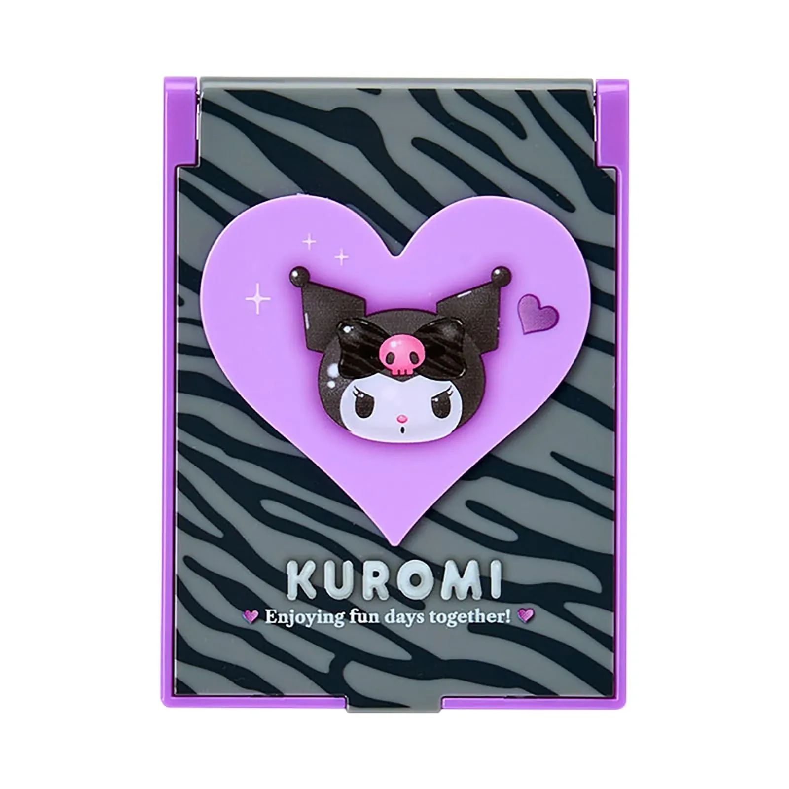 Sanrio Kuromi Monotone Animal Mirror ABS Glass Portable 072087