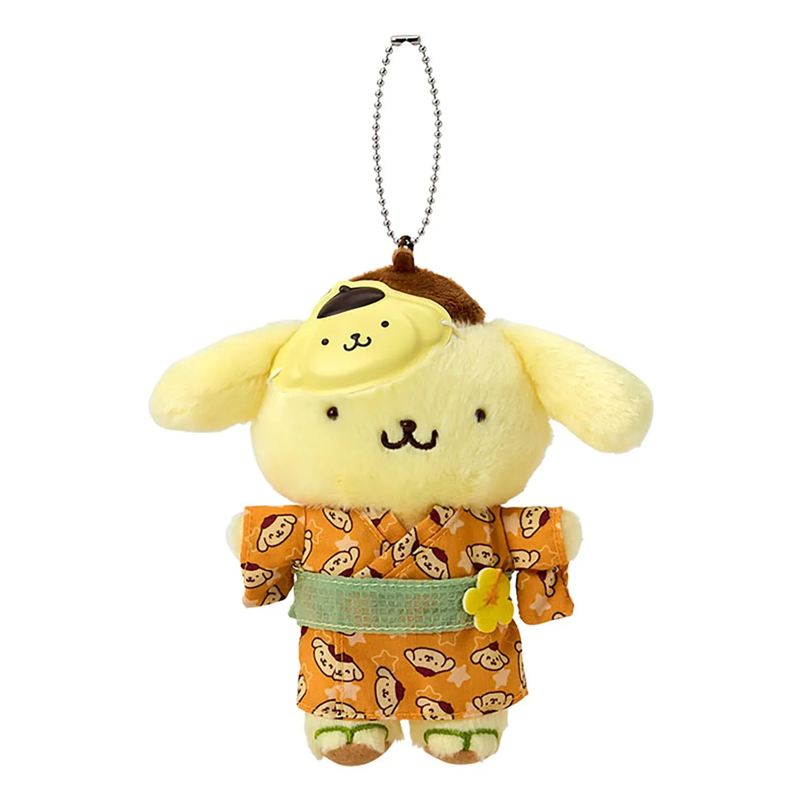 Sanrio Pompompurin Mascot Holder Polyester Ages 6+ Summer Festival Edition