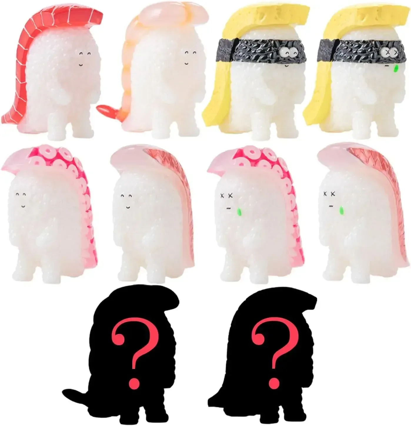 Sentinel Sushi Kaiju Collectible Figure Set PVC 8 Pack 2.8"