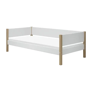 Single Bed, 90x200 cm, White/Oak