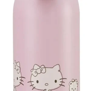 Skater Hello Kitty Stainless Steel Straw Mug Bottle 350ml One-Touch Open