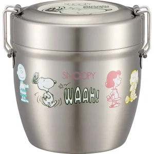 Skater Japan Insulated Bento Box Bowl Type Stainless Steel Snoopy 550Ml Stlbd6Ag-A