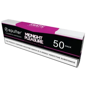 SNAPS® Cigalike Midnight Pleasure Vape Cartomizers 50
