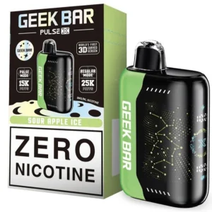 Sour Apple Ice Geek Bar Pulse X 25K Zero Nicotine