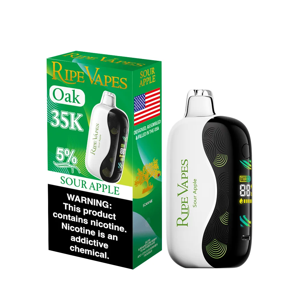 Sour Apple Oasis Ripe Vapes Oak 35K - Image 2