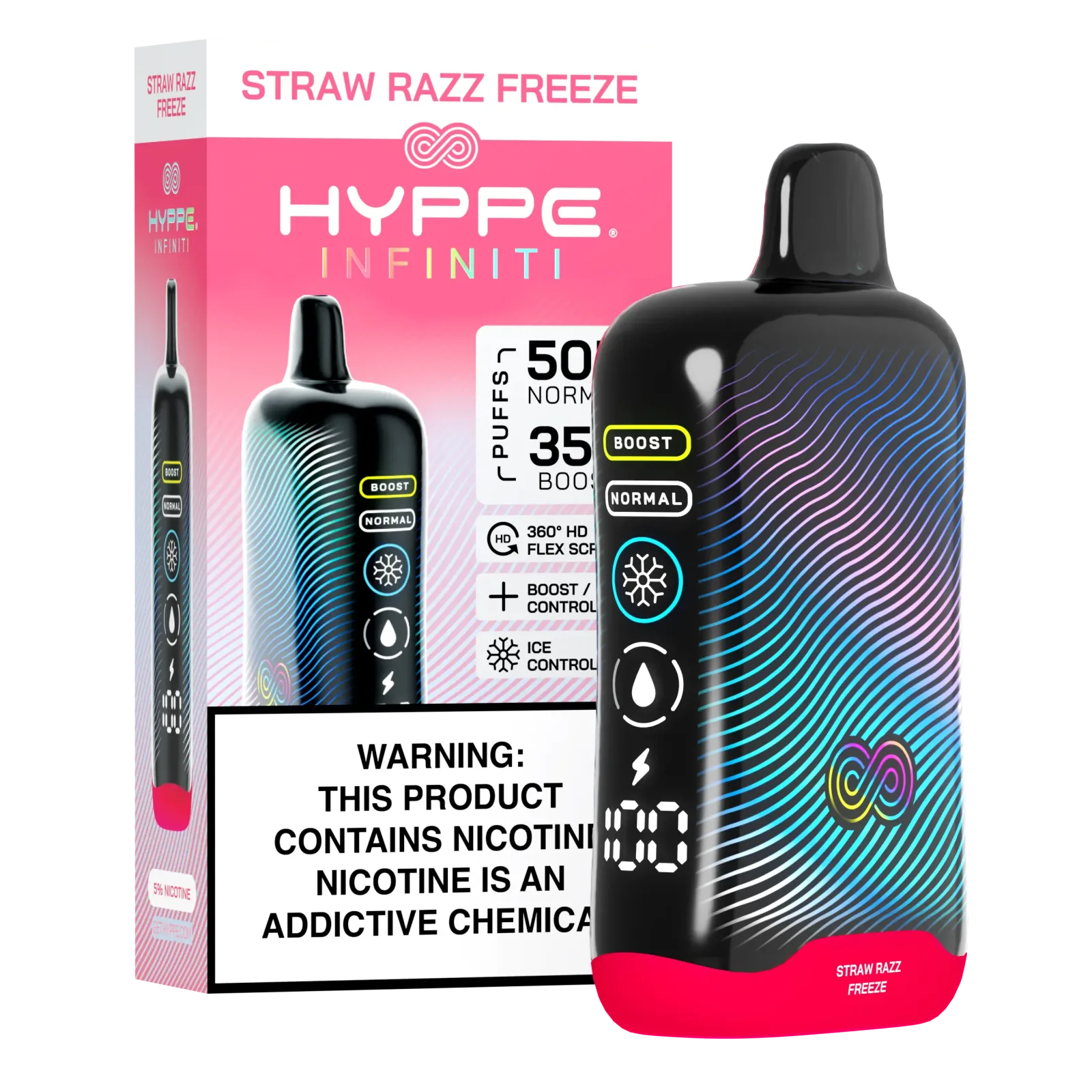 Straw Razz Freeze Hyppe Infiniti 50K