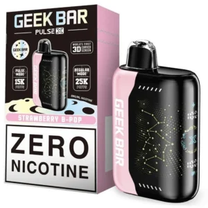 Strawberry B-Pop Geek Bar Pulse X 25K Zero Nicotine