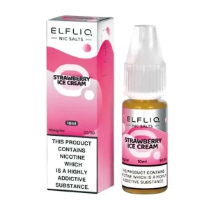 Strawberry Ice Cream Nic Salt E-Liquid by Elf Bar Elfliq