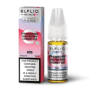 Strawberry Raspberry Cherry Ice Nic Salt E-Liquid by Elfliq