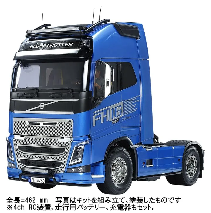 Tamiya 1/14 Scale Volvo FH16 Globe-Trotter RC Truck 4x2 Full Operation Set - Image 2