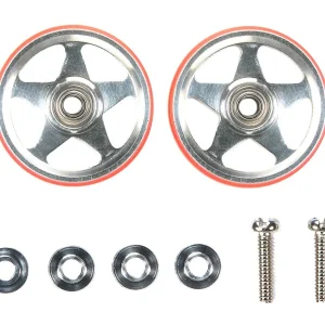 Tamiya Mini 4WD 19mm Aluminum Bearing Roller Red 5 Spoke 95396 Special Edition