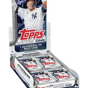 Topps 2025 Series 1 Baseball Trading Cards MLB Hobby Box 20 Packs 1 Auto/Relic