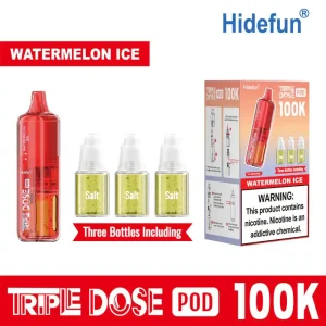 Watermelon Ice - Hide Fun Triple Dose 100K Disposable Vape Pod