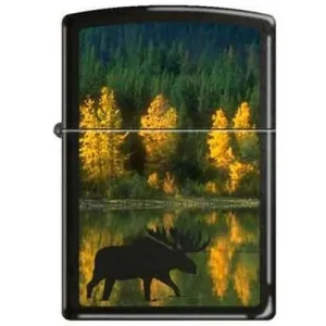 Zippo Lighter - Autumn Moose