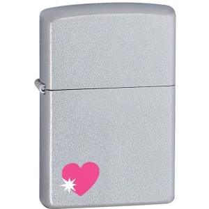 Zippo Lighter - Heart with Stars