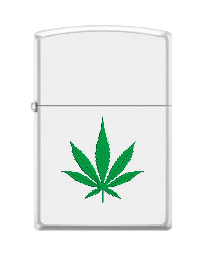 Zippo Lighter - Marijuana Leaf