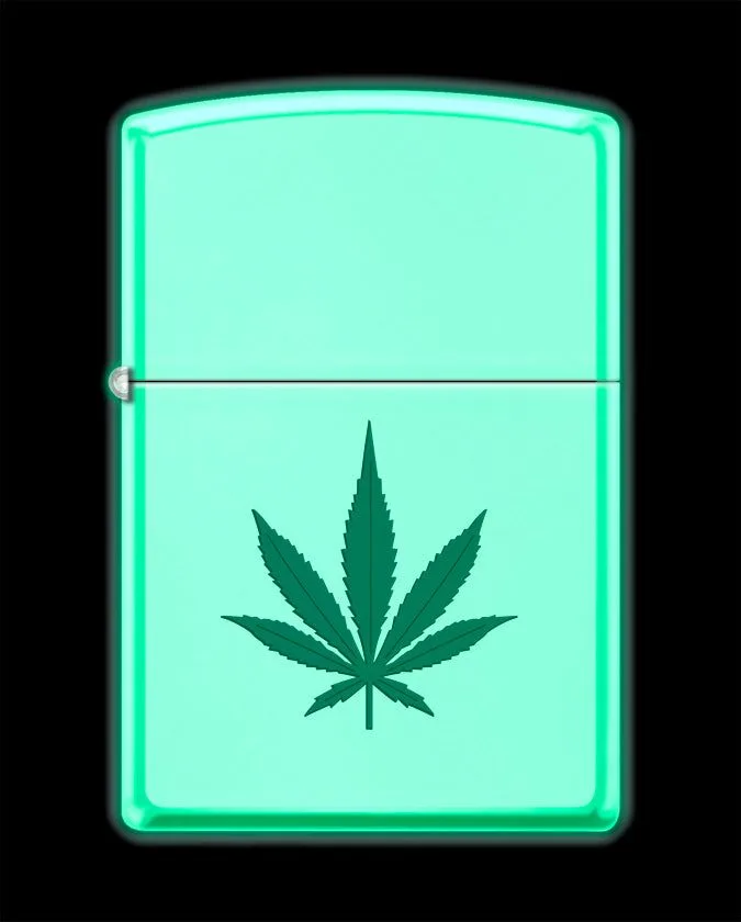 Zippo Lighter - Marijuana Leaf - Image 2